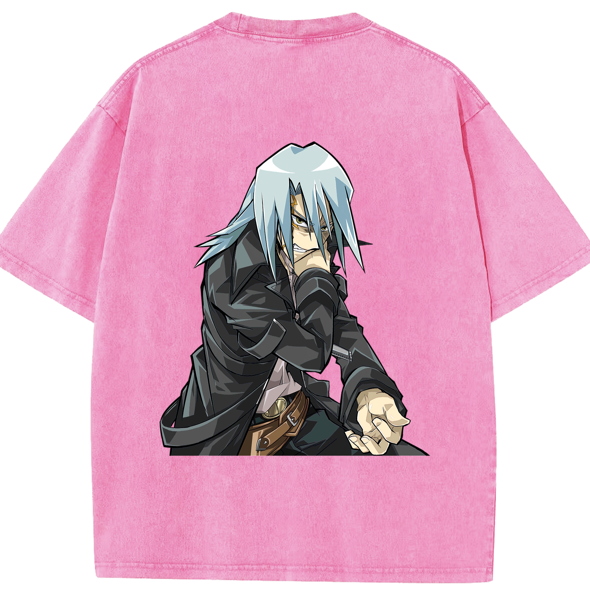 （画像用） 遊☆戯☆王 Yu-Gi-Oh! 綿100% ヴィンテージ風 半袖Tシャツ（背面プリント）